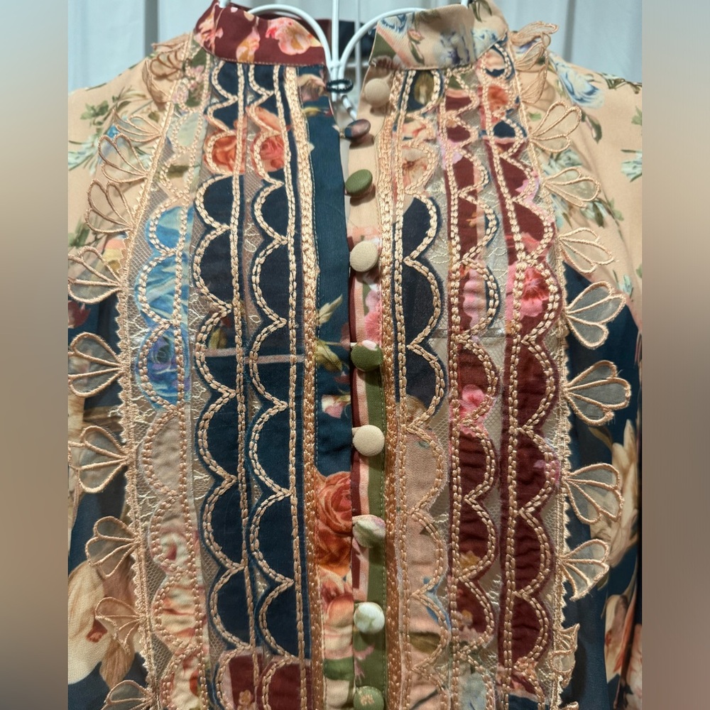 Sachin + Babi Moyer Floral Patchwork Mini Dress - Picture 6 of 16